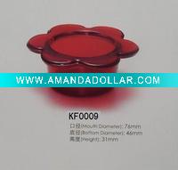 KF0009 solid color glass candle holder