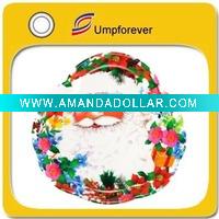 Wholesale Nice Santa Claus Christmas plastic Dish