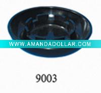 BLACK MELAMINE ASHTRAY