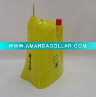 plastic toothpick holder