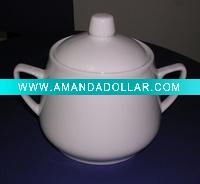 Wholesale Fine porcelain 500cc Super White Sugar Can