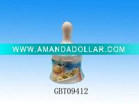 Ceramic table dining bell , diner ring , souvenir gift
