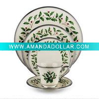 20pcs bone china dinnerware for christmas