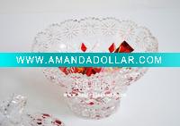 Wholesale Bohemia Design Crystal Glass Candy Jar