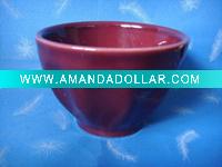 Wholesale purple color glazed bowl
