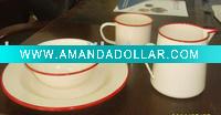 porcelain enamel dinnerware