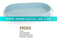 Wholesale oval-shaped metal tray (ISO9001-9002)