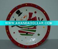 Wholesale Xmas ceramic plate