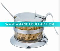 sugar pot,glass storage bottles
