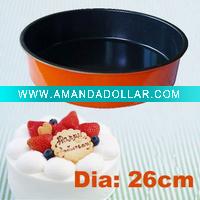 Wholesale 26cm colorful non-stick cake pan