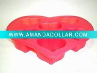 heart shape silicone cake pan