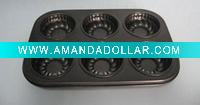 Wholesale 6 Cups Muffin Pan, Loaf Pan, Round Cake Baking Mould