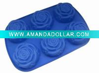 Wholesale hot sell rose cake silicone mold