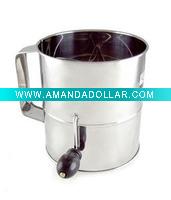 Wholesale Kitchen accessories of Crank Handle 8 Cups Flour Sifter