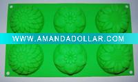 Wholesale Flower Shape Silicone Muffin Mould