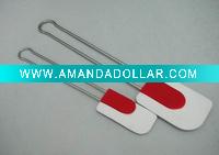Wholesale silicone scraper with stainless steel handle