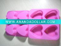 heart shape silicone cake molds