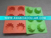 Wholesale silicone 6 cup- daisy flower cake mould