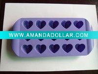Wholesale silicone chocolate mold heart shape