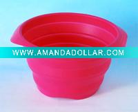 Round Silicone foldable bowl(SB-002)
