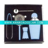 Wholesale stainless steel cocktail shaker set,gift set