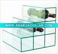 Wholesale Transparent Acrylic wine holder for counter display