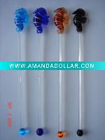 Wholesale GLASS COCKTAIL STIRRER WINE BOTTLE STOPPER SPOON