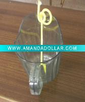 acrylic cup and straw