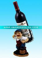 Wholesale Hotsale polyresin wine bottle holder