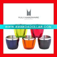 Wholesale double and color ice bucket,promotion bucket,ice holder