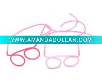 Glasses drinking straw