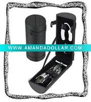 leather wine set