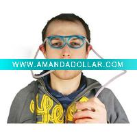 Glasses drinking straw