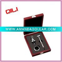 Wholesale Promotional Wine Set in Wooden Box with Wine Accessories