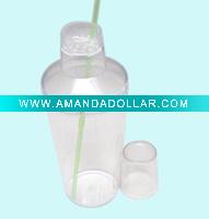 Wholesale ningbo 600ml plastic mixing cocktail shaker bottle