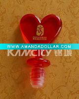 heart shape wine cork