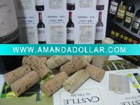 Tapered natural cork stopper