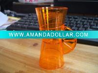 Wholesale transparent OEM plastic jigger