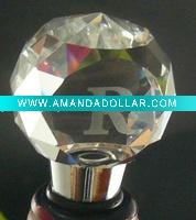 Wholesale Fashion glass wine bottle stopper