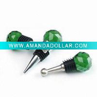Colored Crystal bottle stopper