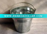 flower bucket with wire handle