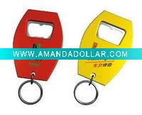 Wholesale plastic bottle opener keychain