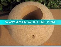 Cork ball with hole