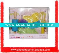 colorful silicone kitchen tools with 6pcs