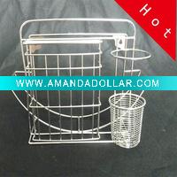 Wholesale chrome metal kitchen rack stcj288