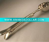 Wholesale coffee scoop with clip Stainless steel coffee scoop