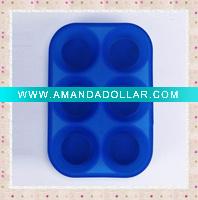 Wholesale 6 cup Silicone Cake Mould