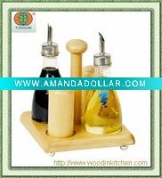 Oil and Vinegar Bottles with Salt&Pepper Set