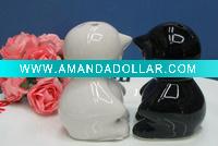 Wholesale Factory unique ceramic cruet set animal shaped salt pepper shaker