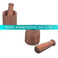 Wholesale bamboo mortar & pestle